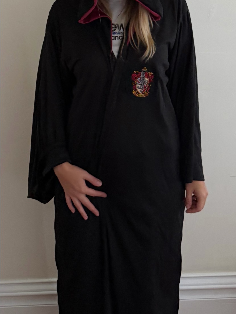 Harry Potter Gryffindor Hooded Robe - Black, Adult Size Large - NWT